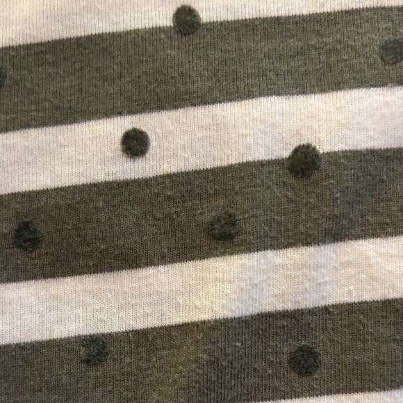 Lucky Brand Green and White Striped Tee - Picture 2 of 2